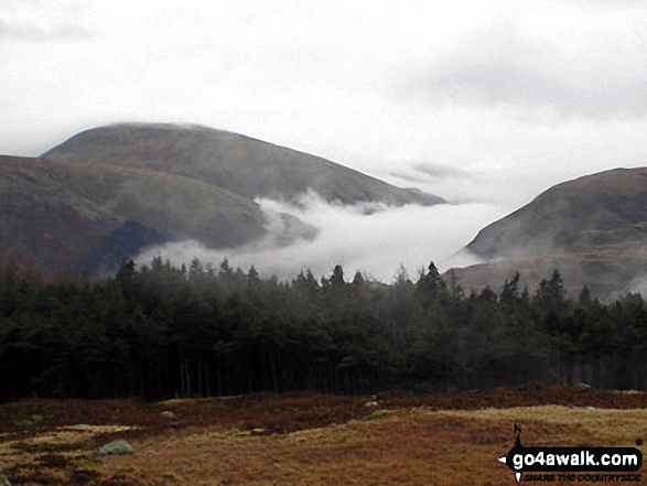 Walk c278 High Tove, Ullscarf and Great Crag from Watendlath - Fairfield and Seat Sandal from The Wythburn Fells