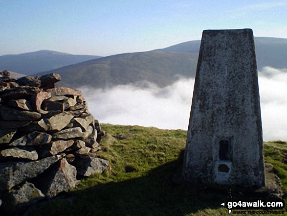 Skelfhill Pen summit trig point, Teviotdale