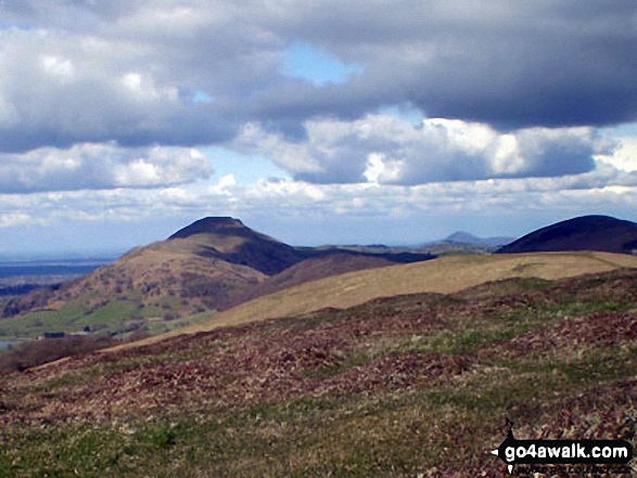 Walk sh131 Ragleth Hill from Church Stretton - Caer Caradoc Hill from Ragleth Hill