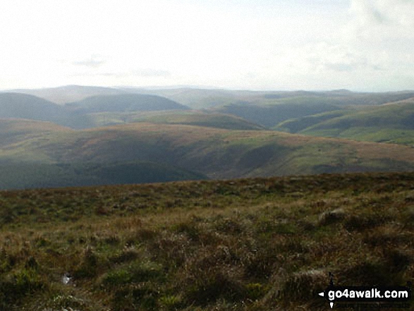 The Scottish Border ridge from Yarnspath Law 