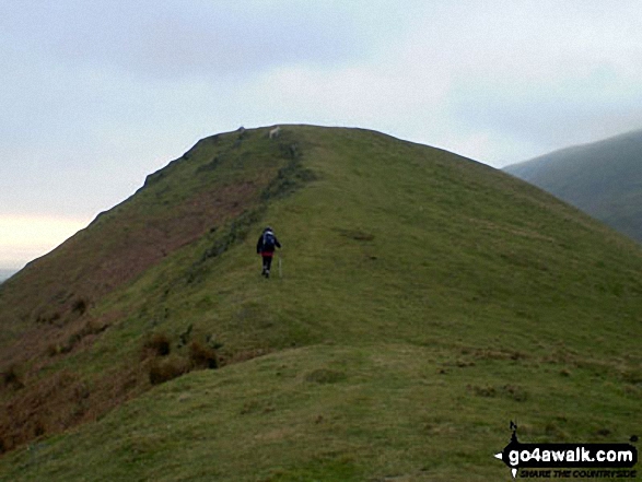 Walk c439 Black Combe and White Combe from Whicham Church, Silecroft - Climbing White Hall Knott