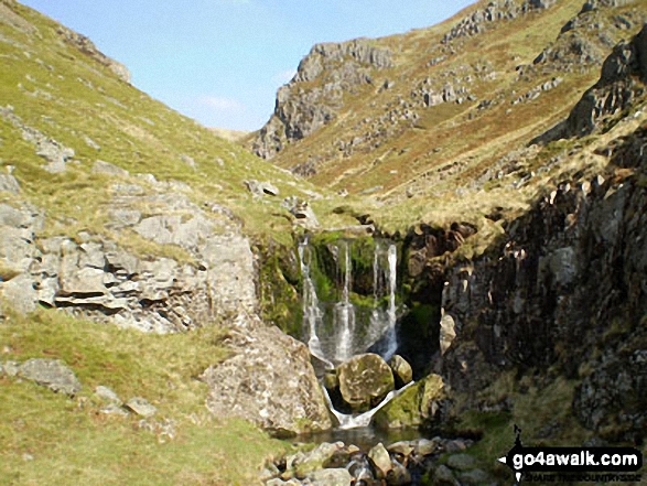 Hen Hole on the Pennine Way near Auchope Cairn 