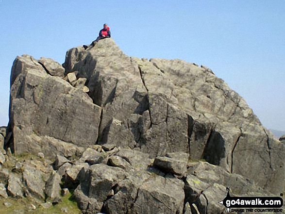 Walk c402 Harter Fell and Hard Knott from The Woolpack Inn, Eskdale - Harter Fell (Eskdale) summit