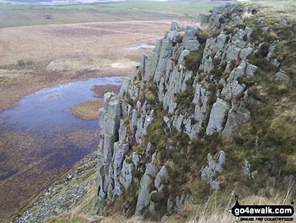 Walk n142 Hadrian's Wall from Cawfield Quarry to Steel Rigg - Peel Crag, Hadrian's Wall