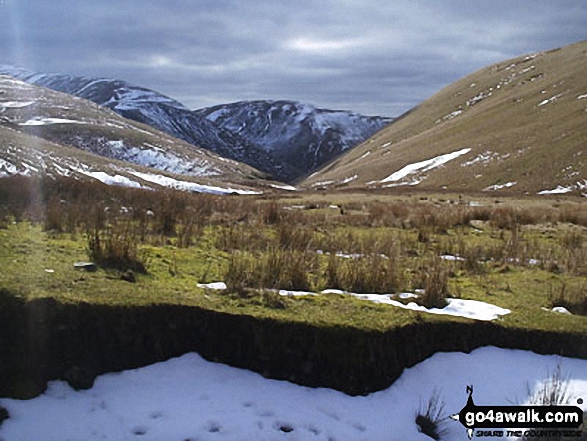 Walk ny103 Rogan's Seat and Water Crag (Arkengarthdale) from Keld - Blakethwaite Bottom