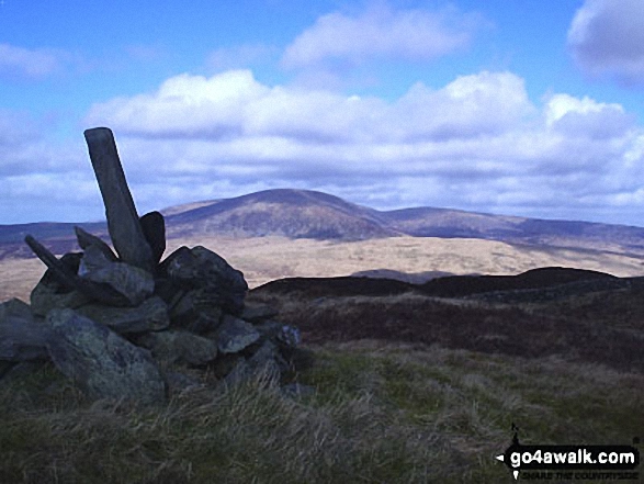 Walk Pibble Hill walking UK Mountains in The Southern Uplands  Dumfries and Galloway, Scotland