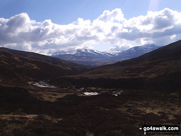 Beinn a' Ghlo from Gleann Feartnach 