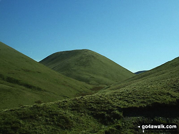 Walk c336 Calders, The Calf and Yarlside via Cautley Spout from The Cross Keys - Yarlside from Bowderdale Beck