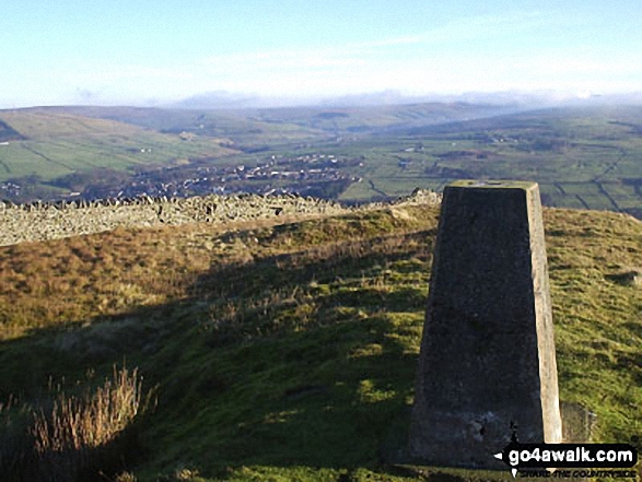 Alston from Park Fell (Alston) summit trig point 