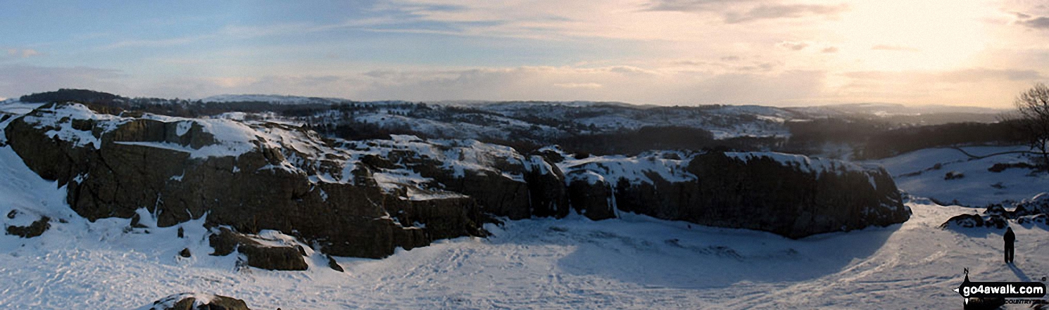 Panoramic view from the summit of Brant Fell