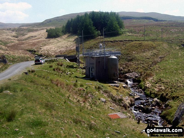 Y Garn (Pumlumon) from Nant-y-moch Reservoir