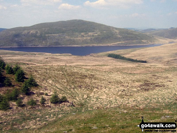 Drosgol (Pumlumon) and Nant-y-moch Reservoir from Y Garn (Pumlumon) 