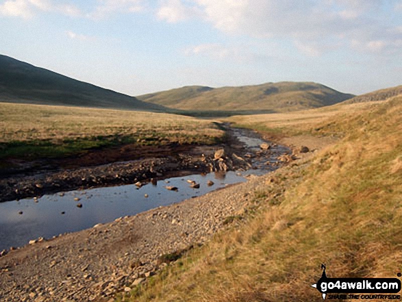 Banc Llechwedd-mawr from Afon Hengwm at the North East end of Nant-y-moch Reservoir 