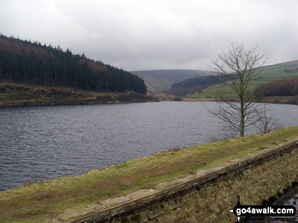 Walk l112 Pendle Hill via Boar Clough from Barley - Lower Ogden Reservoir