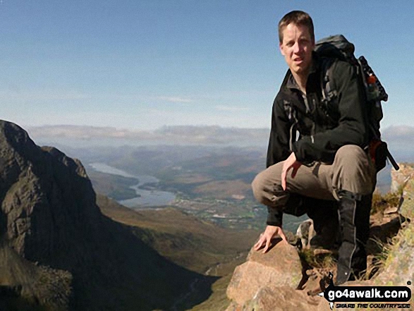 On the Carn Mor Dearg Arete with Fort William and Loch Eil far below in the distance On the way up to the summit of Ben Nevis to celebrate reaching my 40th birthday!