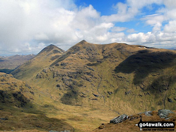 Ben More (left) and Stob Binnein (right) from the summit of Beinn Tulaichean 