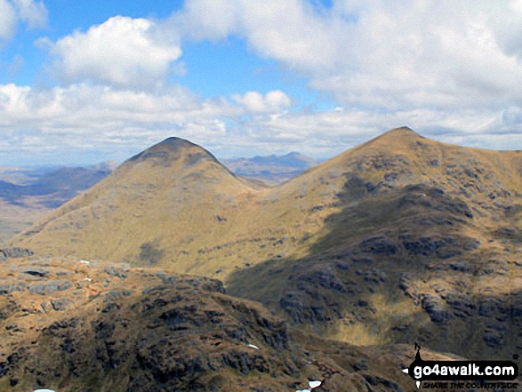 Ben More (left) and Stob Binnein (right) from the summit of Cruach Ardrain