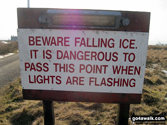 Warning sign on Winter Hill (Rivington Moor) 