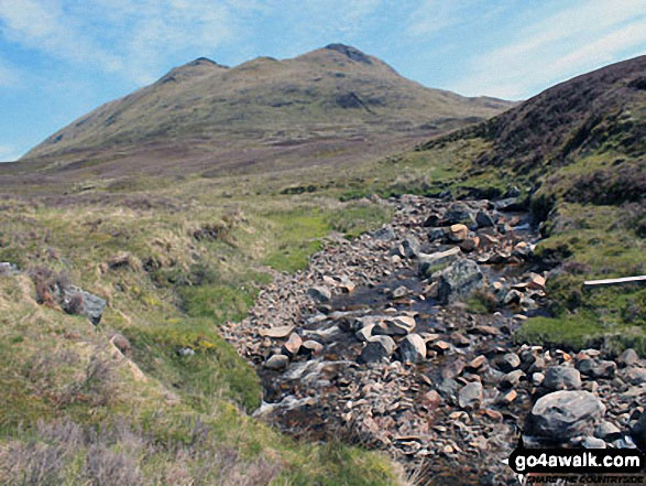 Allt Riobain with Sgiath Chuil (left) and Sgiath Chrom beyond