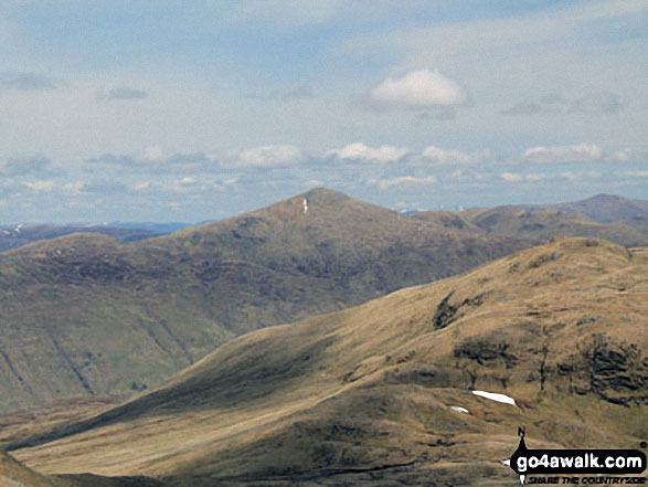 Meall Ghaordaidh from the summit of Sgiath Chuil