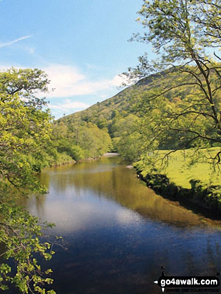 The River Falloch - looking north from Beinglas Campsite Bridge 