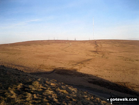 Walk l217 Lever Park, Winter Hill (Rivington Moor) and Rivington Pike from Rivington Lane - Winter Hill (Rivington Moor) from Rivington Pike