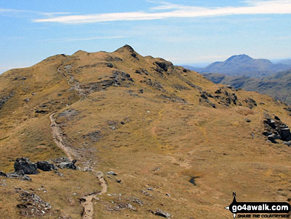 Approaching the summit of Beinn Chabhair 