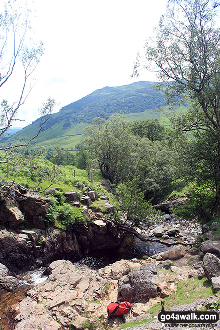 Walk c208 Harrison Stickle and High Raise from The New Dungeon Ghyll, Great Langdale - Stickle Ghyll