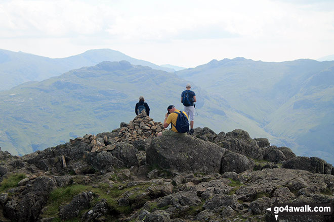 On the summit of Harrison Stickle 