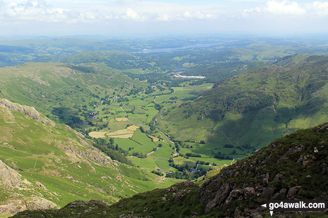 Great Langdale from the summit of Harrison Stickle