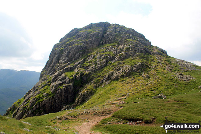 Walk c208 Harrison Stickle and High Raise from The New Dungeon Ghyll, Great Langdale - Pike of Stickle (Pike o' Stickle)