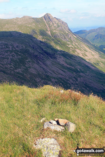 Pike of Stickle (Pike o' Stickle) from Black Crags (Langdale) summit cairn 