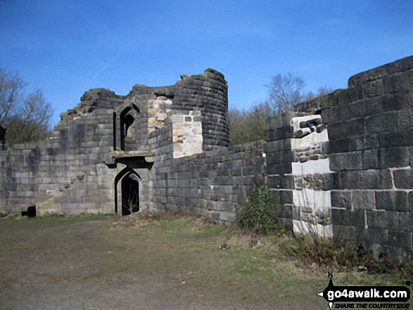 Walk l217 Lever Park, Winter Hill (Rivington Moor) and Rivington Pike from Rivington Lane - The Castle (Lower Rivington Reservoir)