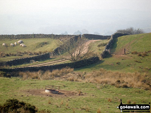 Walk c308 Renwick Fell (Thack Moor), Watch Hill and Black Fell (Haresceugh Fell) from Renwick - Quiet track above Townend, Renwick