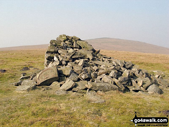 Walk c308 Renwick Fell (Thack Moor), Watch Hill and Black Fell (Haresceugh Fell) from Renwick - Currick near the summit of Watch Hill (Graystone Edge) with Renwick Fell (Thack Moor) in the background