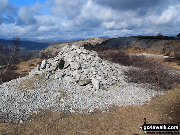 Walk c107 Lord's Seat (Whitbarrow Scar) from Witherslack Hall School - Another of the several large cairns on the Whitbarrow Scar ridge