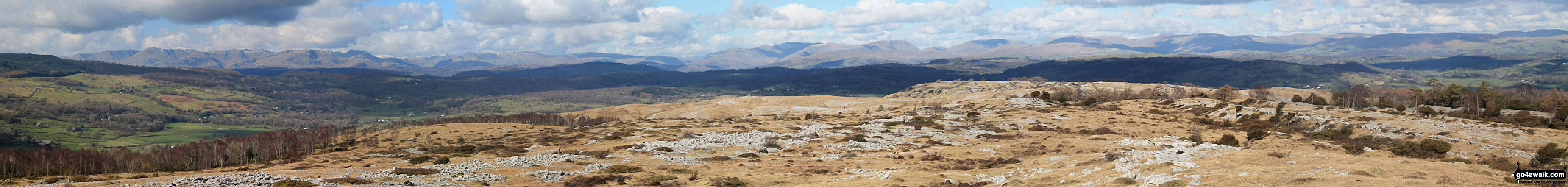 Walk c444 Lord's Seat (Whitbarrow Scar) from Mill Side - The Southern Lake District Fells from Lord's Seat (Whitbarrow Scar) summit