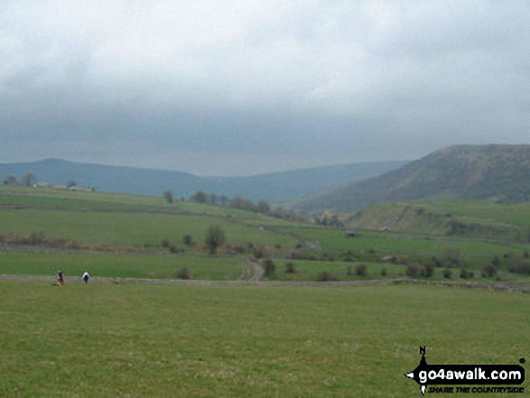 Walk d155 Great Hucklow, Tideswell Moor and Bradwell Moor from Bradwell - Green Lane and Bradwell