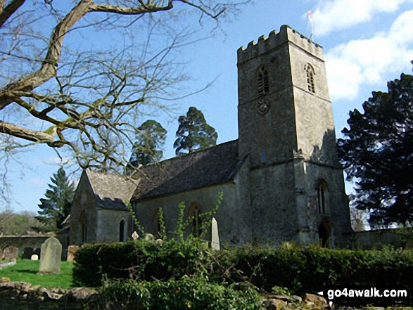 Walk gl126 Chastleton House from Adlestrop - Adlestrop Church