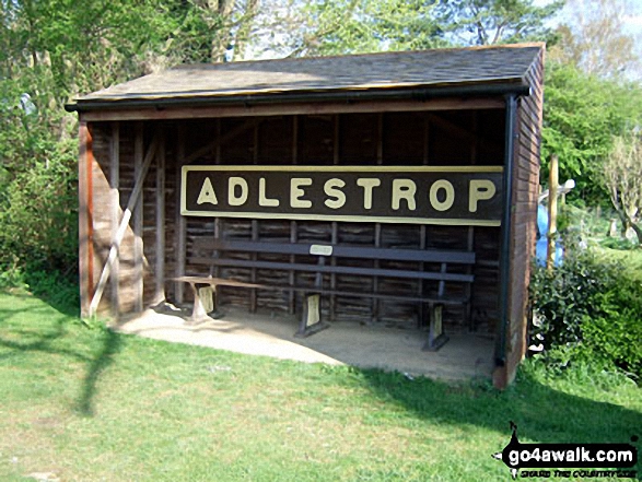 The famous Adlestrop station nameplate 