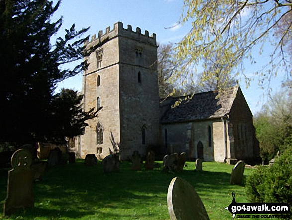 Walk gl213 Cornwell, Daylesford and Lower Oddington from Adlestrop - Lower Oddington Church