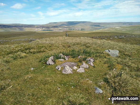 Walk ny172 Parson's Pulpit and Proctor High Mark from Street Gate - The remains of the trig point on the summit of Parson's Pulpit