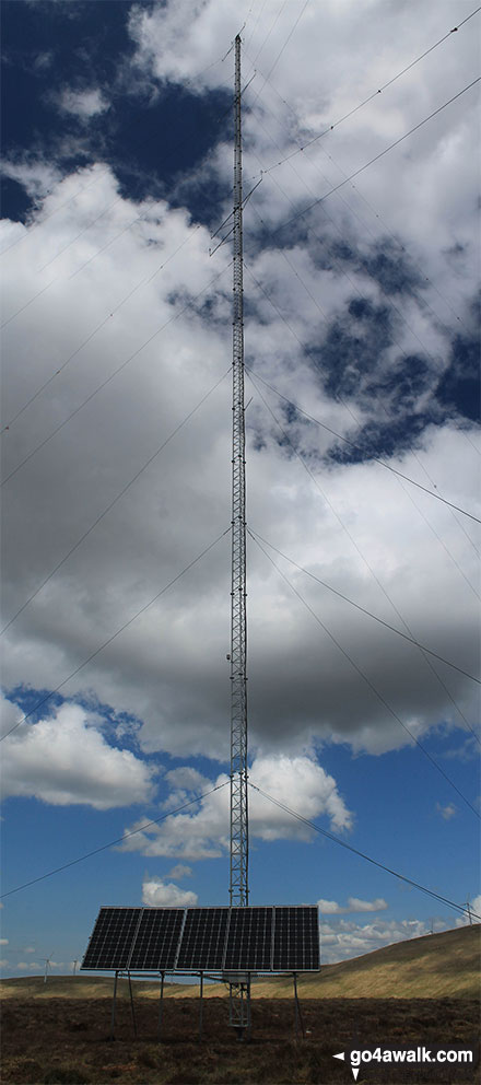 The huge telecommunications mast on the top of Keoch Rig