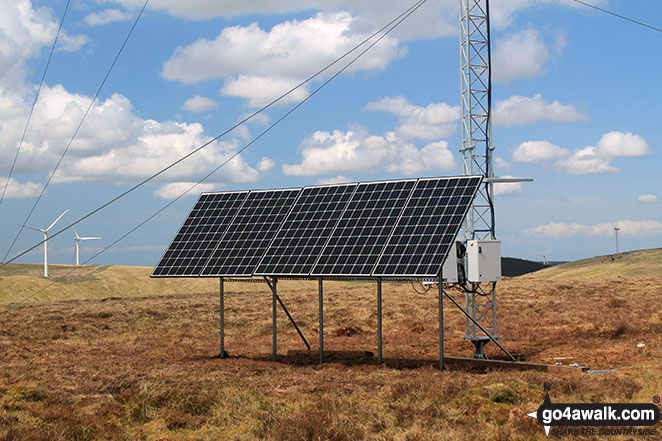 Some of the telecommunications mast paraphernalia on Keoch Rig 