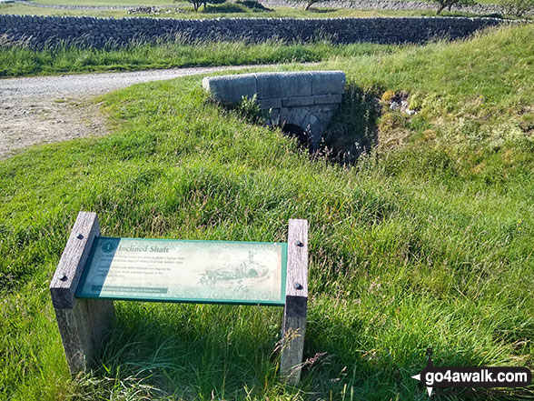 Walk ny161 Meugher from Yarnbury, Grassington - Incline Shaft - part of Grassington Lead Mine at Yarnbury