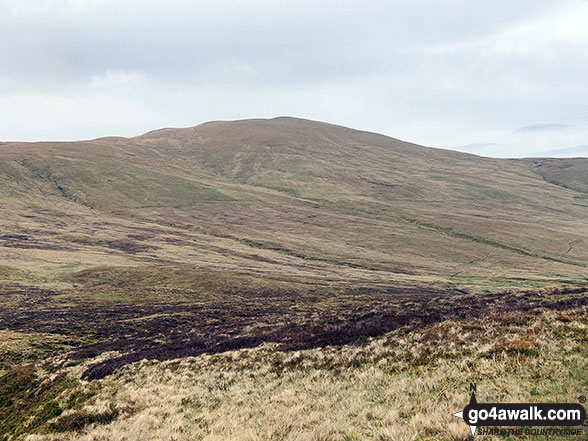 Meall Greigh from Lawers Burn above the dam