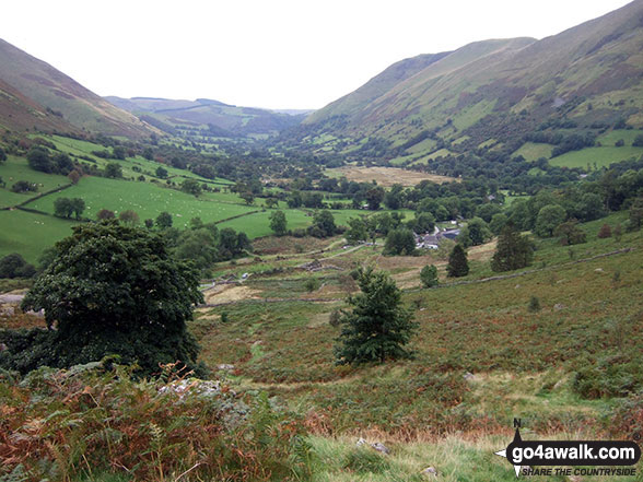 Walk gw185 Gwaun y Llwyni, Aran Fawddwy, Erw y Ddafad-ddu, Aran Benllyn and Pen yr Allt Uchaf from Cwm Cywarch - Cwm Cywarch