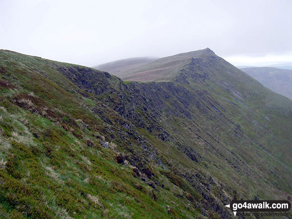 Cadair Berwyn from the lower slopes of Moel Sych