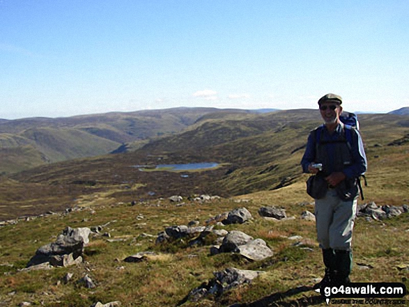 My Australian friend Sandy on Crow Craigies in Glen Clova Angus Scotland