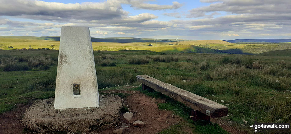 Mynydd Bedwellte summit trig point